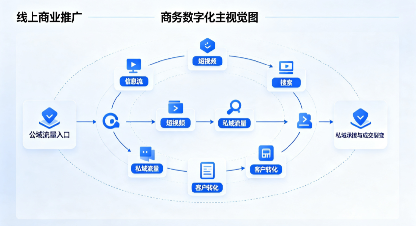濮阳线上商业推广怎么做？全域流量闭环搭建与低成本转化实战指南